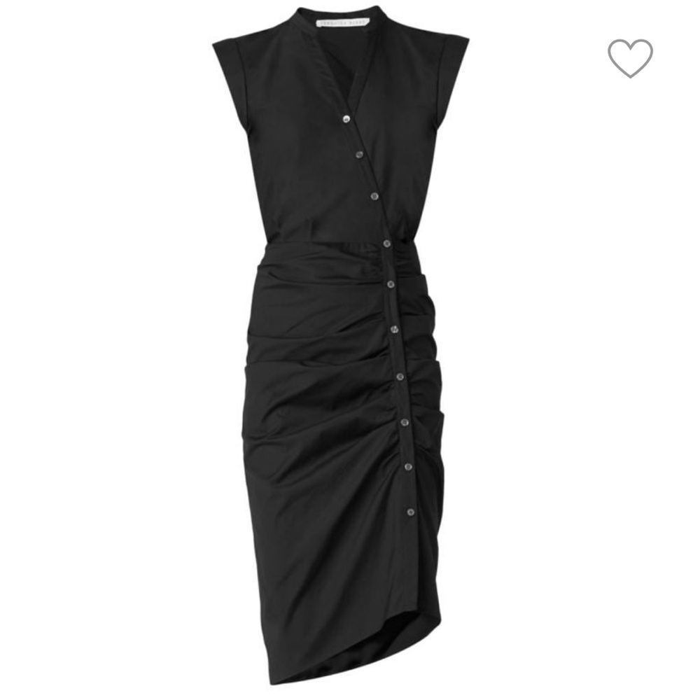 VERONICA BEARD
Sleeveless Ruched Poplin Shirtdress
